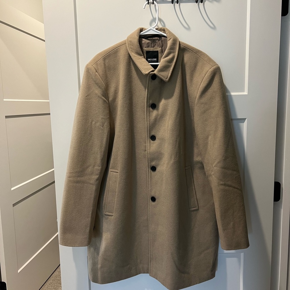ONLY & SONS Tan Trench Coat